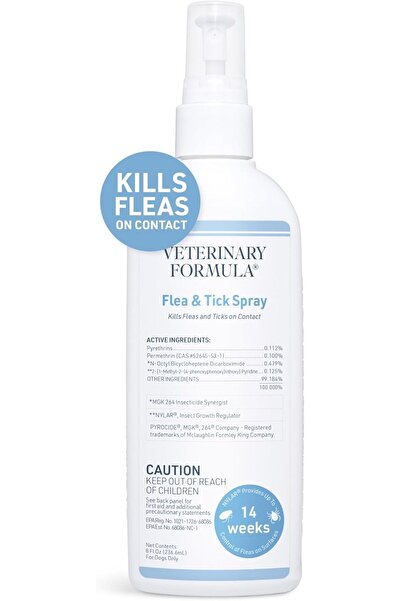 Veterinary Formula Solutions بخاخ سينيرجي لابس البيطري للبراغيث والقراد، ٨ أونصة