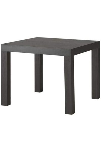 IKEA Side Table Black and Brown, Wood