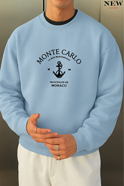 New Shine سويت شيرت مطبوع برقبة دائرية من مونت كارلو