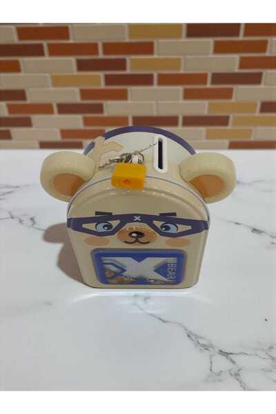 Mrt Character-Shaped Piggy Bank with Lock and Spare Key
