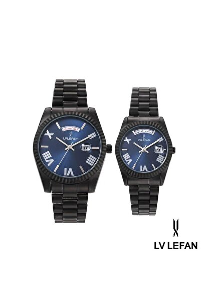 LV LEFAN LV LEFAN Men's and Women's Watch Set