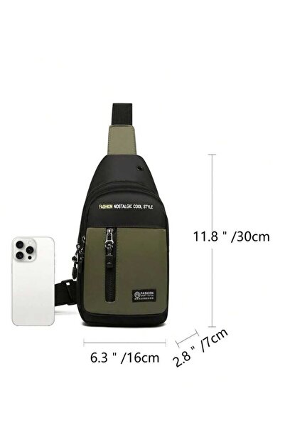 Fstyle New Waterproof and Anti-Friction Chest Bag, Fashionable Oxford Cloth Small Backpack for Men