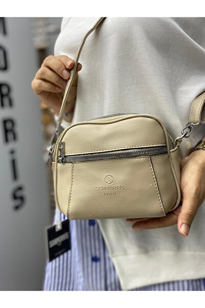 H&D COLLECTİON М'яка шкіра, 4 відділення, довгі ремінці, невеликий розмір, че...