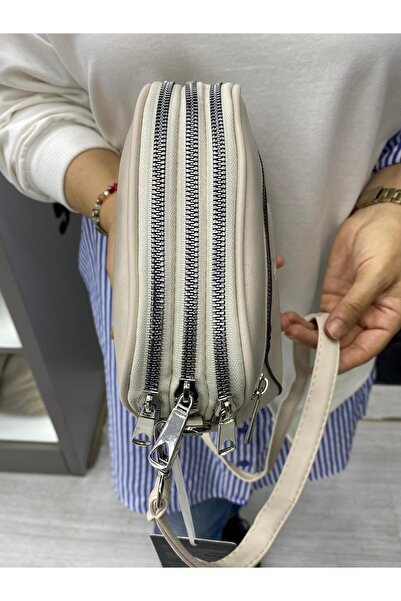 H&D COLLECTİON Geantă de umăr și crossbody din piele moale, cu 4 compartiment...