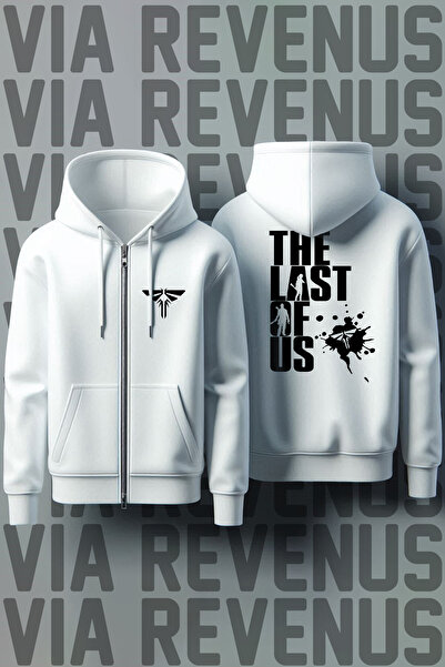 Vordevia The Last of Us Front and Back Printed Unisex Zippered Hooded Sweatshirt Cardigan