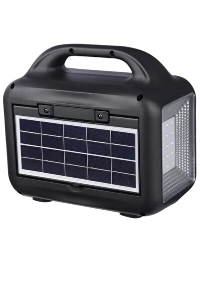 Taşınabilir Solar Enerjili Şarj İstasyonu & LED Işıldak – USB/SD/Mikrofon – 2 Yıl Garantili