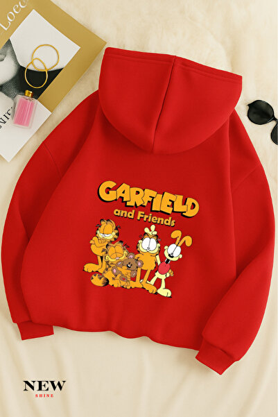 New Shine Παιδικό φούτερ με κουκούλα με στάμπα Garfield