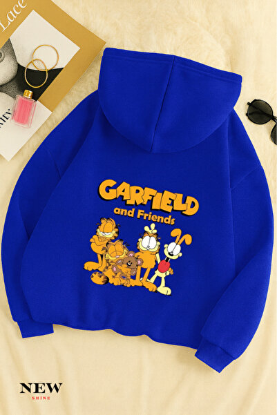 New Shine Παιδικό φούτερ με κουκούλα με στάμπα Garfield