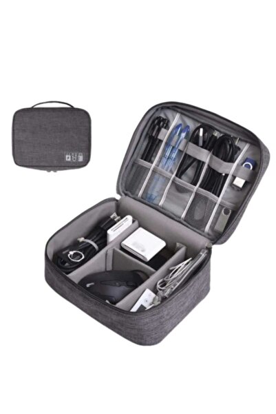 Fstyle Multifunctional digital accessories storage and organizing bag, mobile phone and power bank cables, charging cables organization