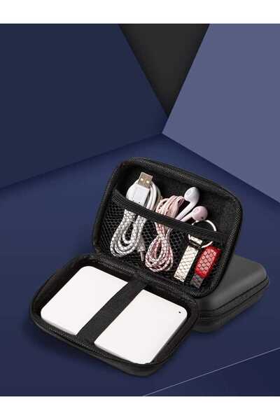 Fstyle Electronics Accessories Organizer Bag, Portable Waterproof Cable Organizer for Digital Gadgets Cable Carrier