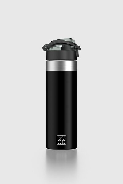 Renga Saga Metal Accessory 630 ml Tritan Flask 912092 Good Black