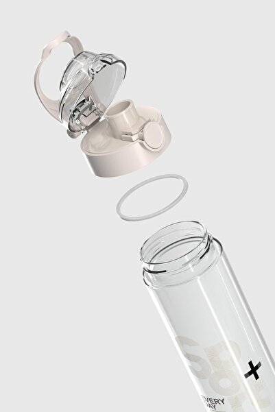 Renga Saga Patterned 630 ml Tritan Flask 912065 Beige