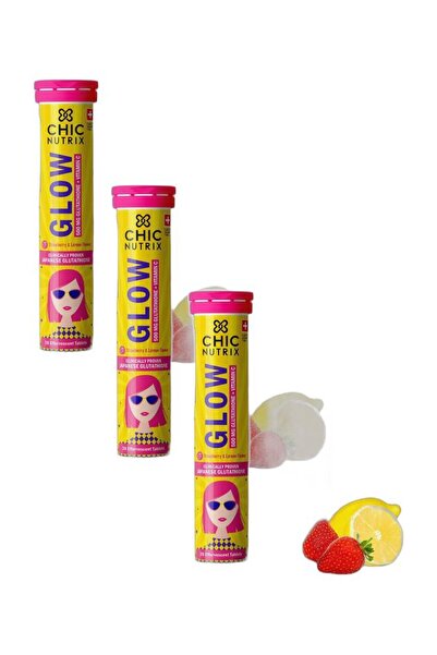 Chicnutrix إشراقة لبشرة متألقة وموحدة اللون - فراولة وليمون | عبوة من 3 قطع