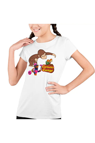 OEM Tricou Copii Fete Curious George Creeper Gradina Zoologica