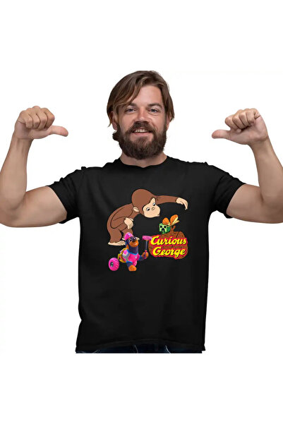 OEM Мъжка тениска Curious George Creeper Zoo