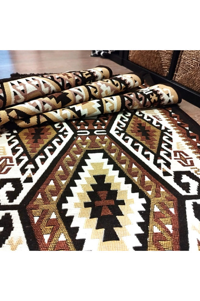 OEM 1+1 Traditional carpets, double-sided, size 60x90cm H&H34