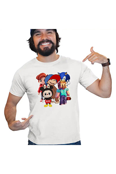 OEM Tricou Barbati Maimuta George Roblox Labubu Sonic