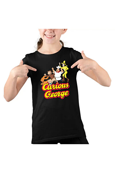 OEM Παιδικό μπλουζάκι Curious George Zoo Chimpanzee για κορίτσια