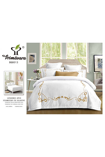 FIONNA.RO Lenjerie Din Bumbac Tip Finet Premium Cu Elastic - Inimioara Royala