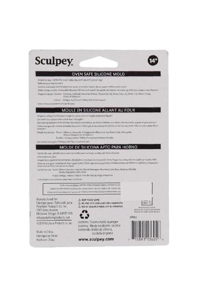 Sculpey Flowers Oven Safe Silicone Mold Clay Tool