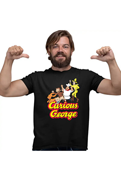 OEM Ανδρικό T-Shirt Curious George Zoo Chimpanzee