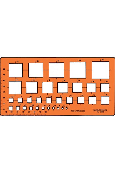 Standardgraph Drawing Template for Precise Technical Work
