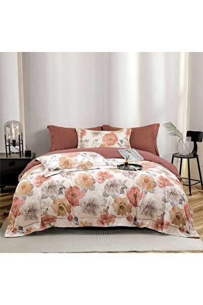 FIONNA.RO Lenjerie Din Bumbac Tip Finet PREMIUM Luxury Cu Elastic - Floral