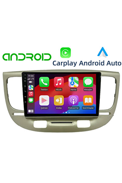 EXVOL KİA RİO ANDROİD MULTİMEDYA 2GB-32GB 2006-2011 CARPLAY 9 İNC IPS HD KAMERA HEDİYELİ