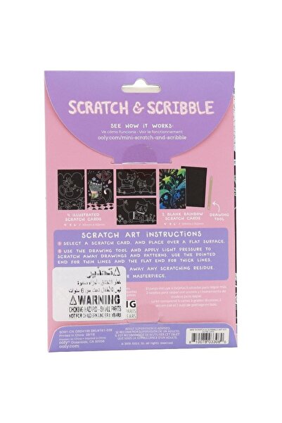 Ooly Scratch & Scribble Cutie Cats Guided Artwork