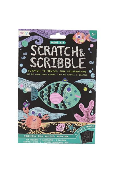 Ooly Scratch & Scribble Friendly Fish Guided Artwork
