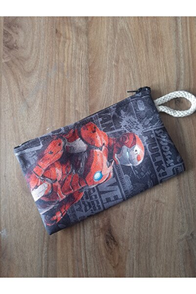 OWLBAG COMPANY حامل أقلام منقوش بنمط الرجل الحديدي من OWL BAG - محفظة