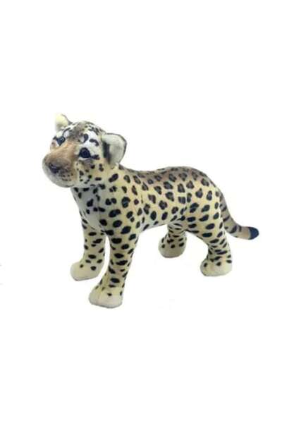 OEM Pluș Ghepard, ochi de cristal, realist, sunete, multicolor, 20 cm