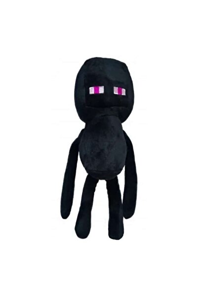 OEM Jucărie de pluș Minecraft cu ventuză, neagră, 30 cm