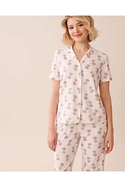 La Vie en Rose قميص داشهند فائق النعومة بأزرار