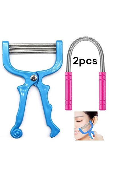 Generic 2-Piece Facial Hair Removal Tool Purple > Blue > Pink