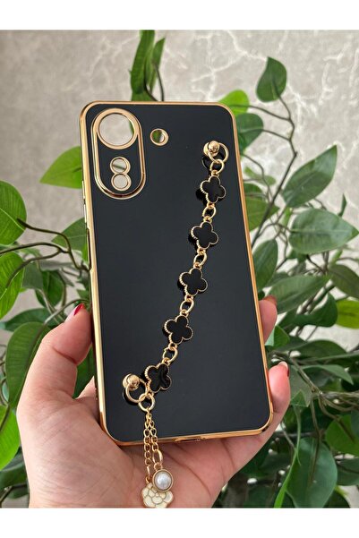 Hatreds Xiaomi Redmi 13C ve Poco C65 Kılıf Elcekli Lazer Kaplama Silikon Kapak