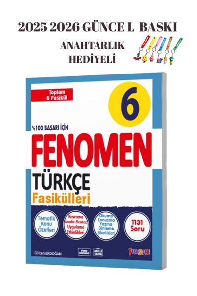 Fenomen Yayıncılık FENOMEN YAYINCILIK 6.SINIF TÜRKÇE FASİKÜL SETİ 2025 2026