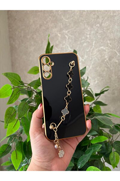 Hatreds Samsung Galaxy A04S Kılıf Elcekli Lazer Kaplama Silikon Kapak