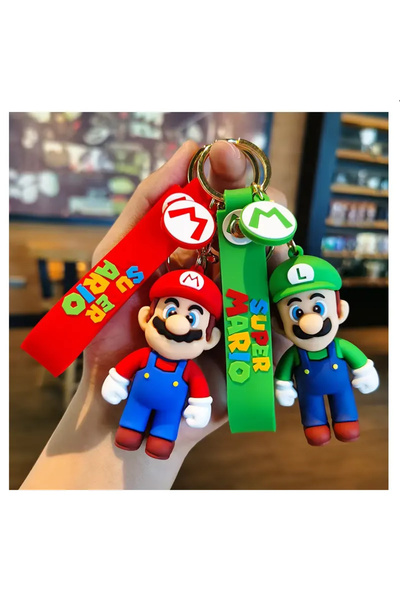 Poro Online Keychain with Mario figure