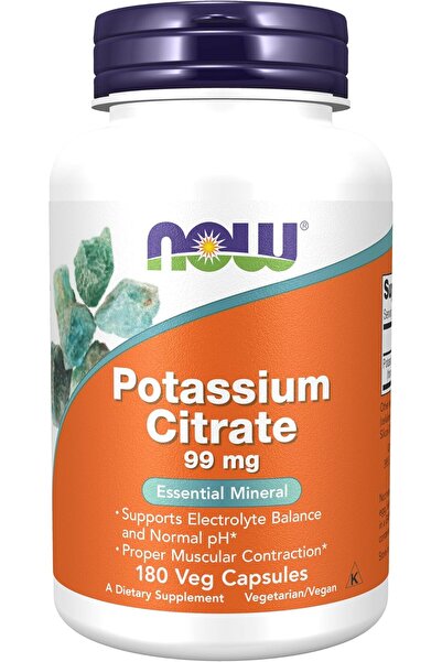 Now Foods Potassium Citrate - 180 Capsules