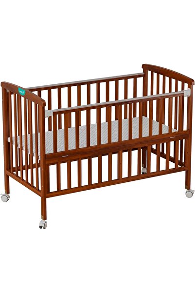 The Moon Brand Wooden Portable Crib (129X69X96 cm), Golden Brown