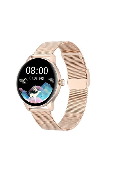 İSP LikeSmart LadyCrown FiT SmartWatch, 1.09", SpO2 Oximeter, Call and Social Network Notifications