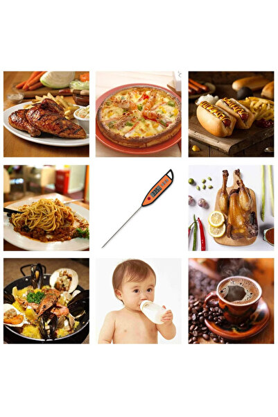 Poro Online Digital food thermometer PO 16, With Probe, Automatic Shutoff, Hold Function, -50°C ~ +300°C