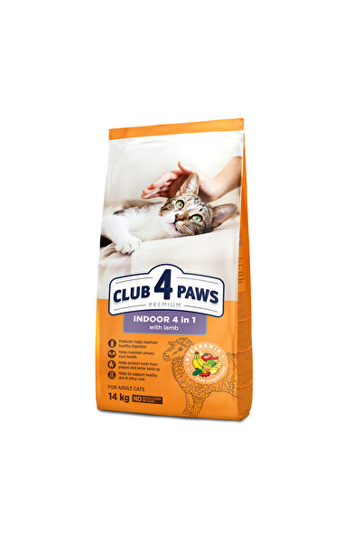 Club4Paws CAT ADULT INDOOR 4 in 1 MIEL