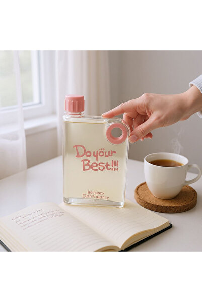 Lider MAGNESİA Matara 380 ml Mona A5 Matt Transparent Flask Perottle