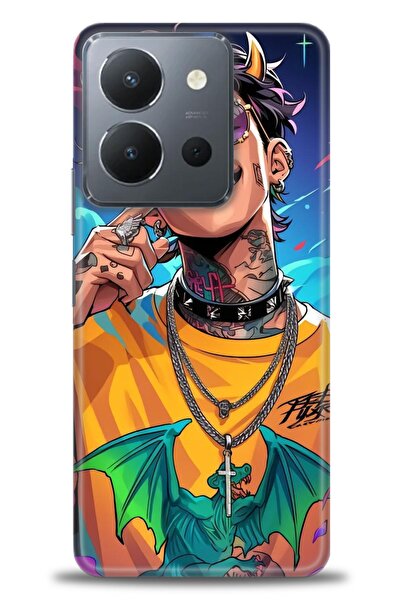 Rulet Aksesuar Vivo Y36 Compatible Hd Printed Silicone Case + Ceramic Screen ...