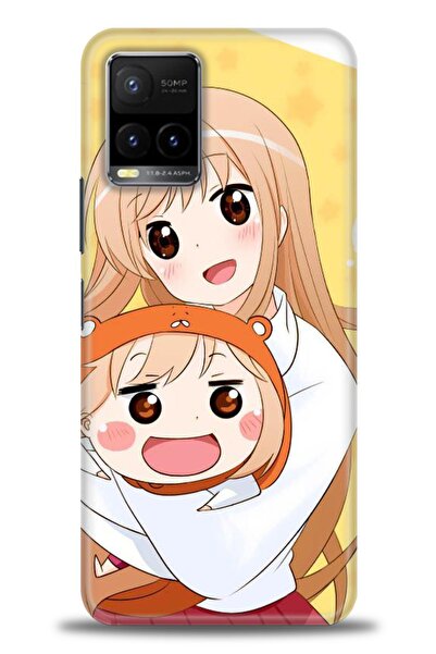 Rulet Aksesuar جراب سيليكون متوافق مع هاتف Vivo Y21S HD مطبوع + واقي شاشة سير...