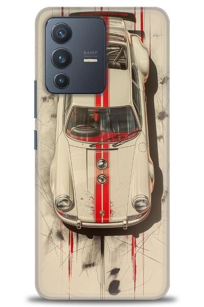 Rulet Aksesuar Vivo V23 5g Compatible Hd Printed Silicone Case + Ceramic Scre...