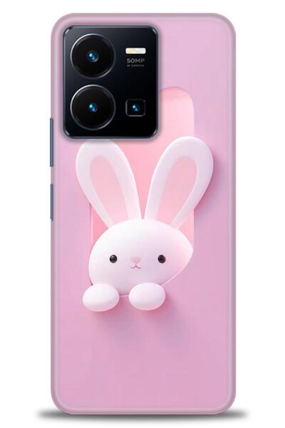 Rulet Aksesuar جراب سيليكون متوافق مع هاتف Vivo Y22S HD مطبوع + واقي شاشة سير...