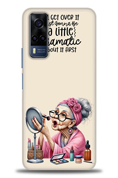 Rulet Aksesuar Vivo Y53S Compatible Hd Printed Silicone Case + Ceramic Screen...